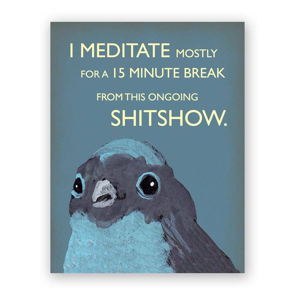 Meditate Greeting Card - Mellow Monkey