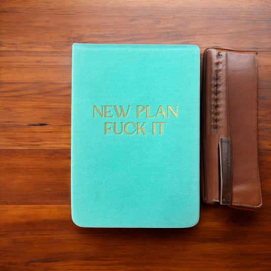 New Plan Fuck It - 4-1/2-in Leatherette Journal