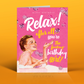 Relax! Birthday Girl Bath - Birthday Greeting Card - Mellow Monkey