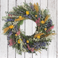 Cape May Dried Floral Wreath - 18-in - Mellow Monkey