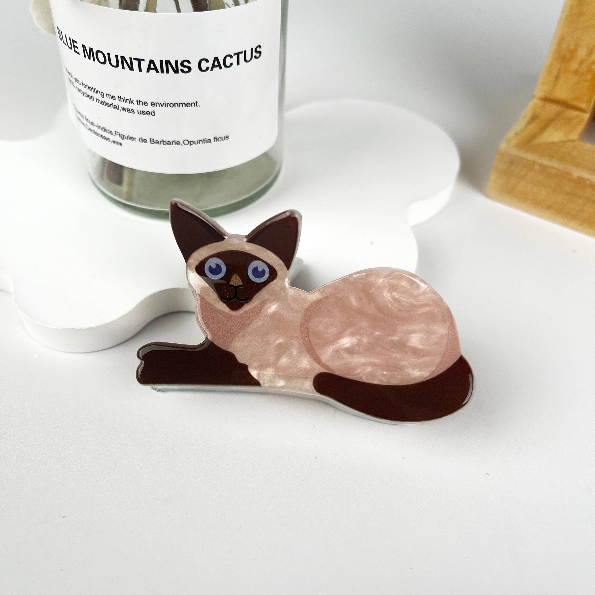 Cat style animal hair claw clip: Siamese-cat - Mellow Monkey