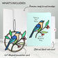 Wishing You Peace Bluebird Suncatcher Card - Mellow Monkey