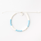 Lucky Bay Clay Bead Anklet - Blue/White