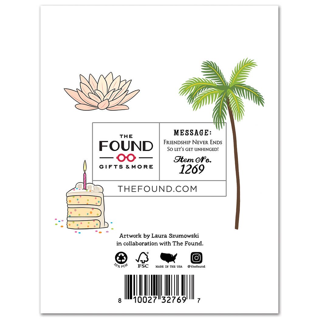 Unhinged Birthday Card - Mellow Monkey