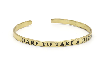 Dare To Take A Detour - Cuff - Brass - Mellow Monkey