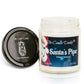 Santas Pipe Holiday Candle - Funny Cherry Tobacco Scented - Mellow Monkey