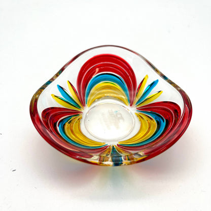 Aurea Venetian Glass Ring Dish - 3-1/4-in - Mellow Monkey