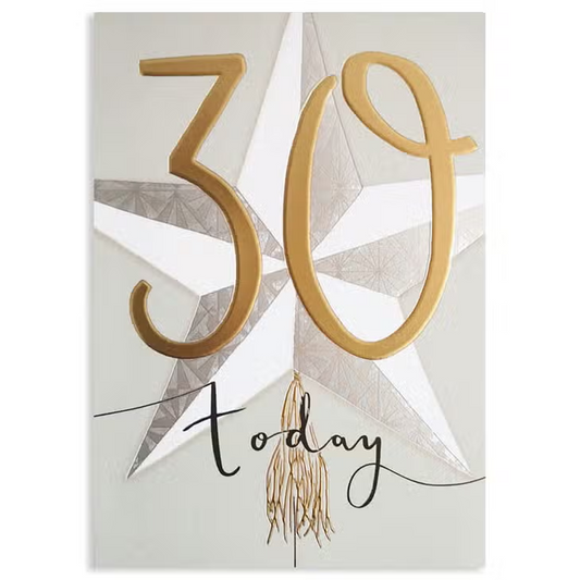 30 Today - Birthday Greeting Card - Mellow Monkey