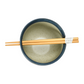 Polka Dot Stoneware Bowl with Chopsticks - Mellow Monkey