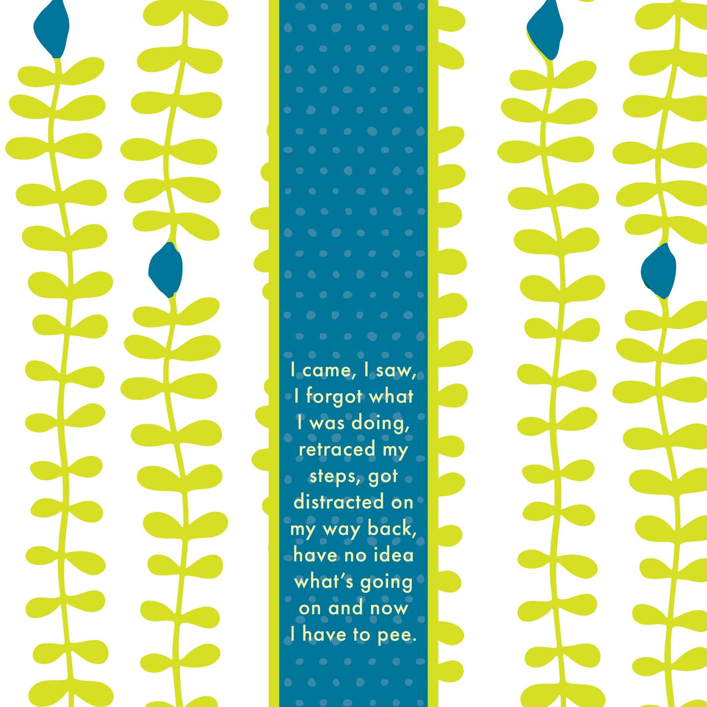 I Came, I Saw - Funny Cotton Dish Towel - Mellow Monkey