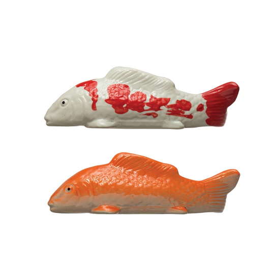 Stoneware Floating Fish - 8-in - Mellow Monkey