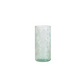 Recycled Etched Glass Hurricane Vase - 6-in - Mellow Monkey