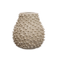 Embossed Stoneware Formed Knobby Textured Vase - 10-in - Mellow Monkey