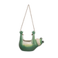 Hanging Ceramic Frog Planter with Jute Rope Hanger - Mellow Monkey