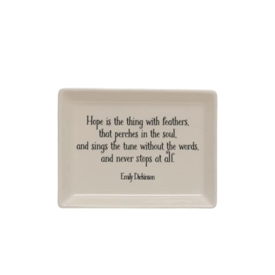 Stoneware Plate with Loving Saying - 6-in - Mellow Monkey