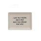 Stoneware Plate with Loving Saying - 6-in - Mellow Monkey