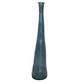 Blue Recycled Glass Vase - 40-in - Mellow Monkey