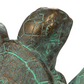 Resin Turtle Family Wall Décor with Verdigris Finish - 19-in - Mellow Monkey