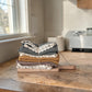 Cotton Waffle Weave Tea Towels with Cutting Board - 10-in - Mellow Monkey