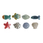 Hand-Painted Stoneware Sea Life Shaped Dish - Mellow Monkey