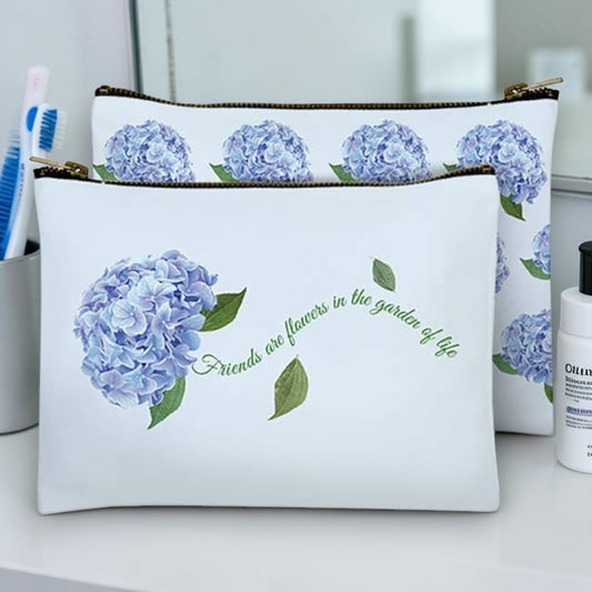 Friends Are Flowers In The Garden Of Life - Zippered Bag - Mellow Monkey