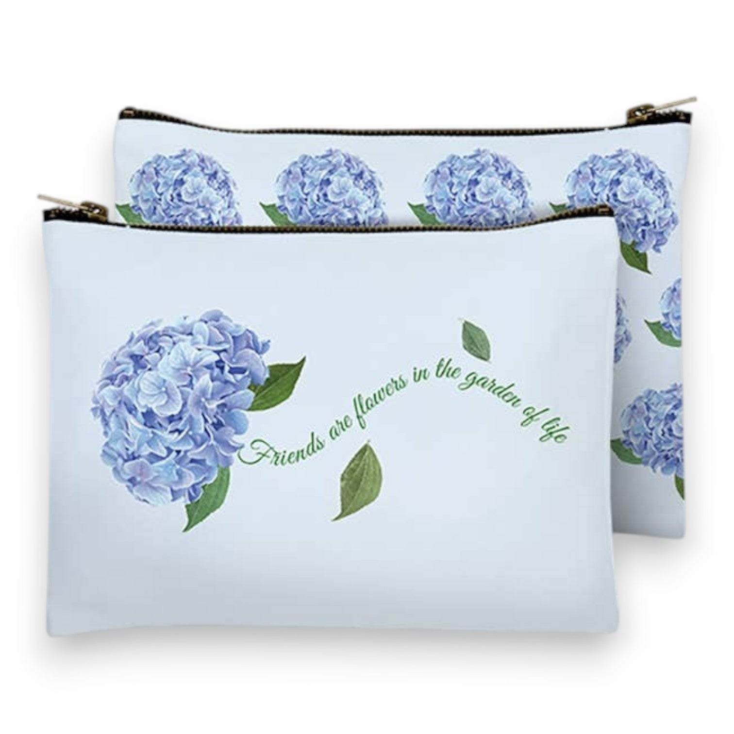 Friends Are Flowers In The Garden Of Life - Zippered Bag - Mellow Monkey
