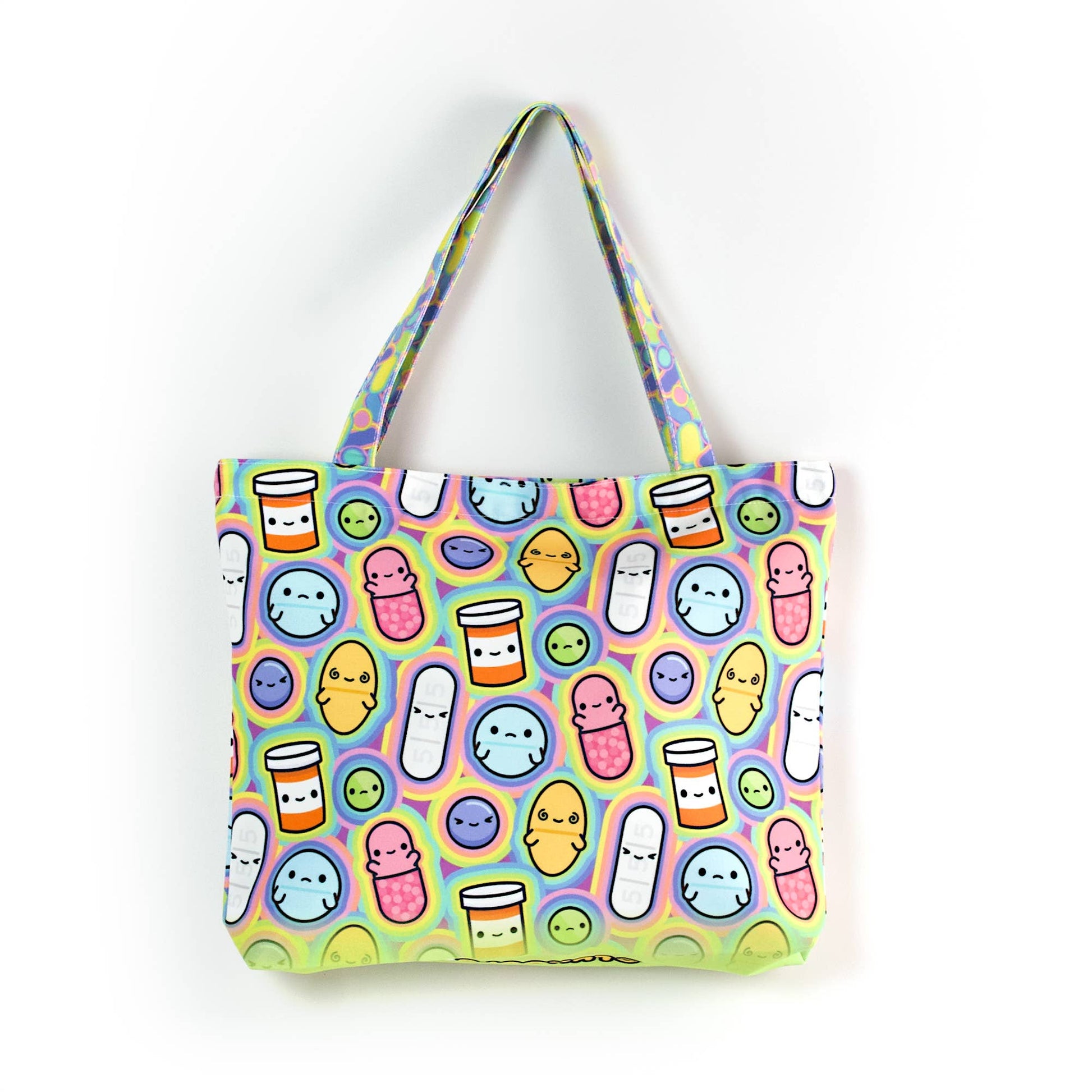 Prescription Pals Tote Bag - Zippered Pocket - Washable - Mellow Monkey