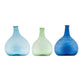 Hand-Blown Seeded Glass Vase, 3 Colors