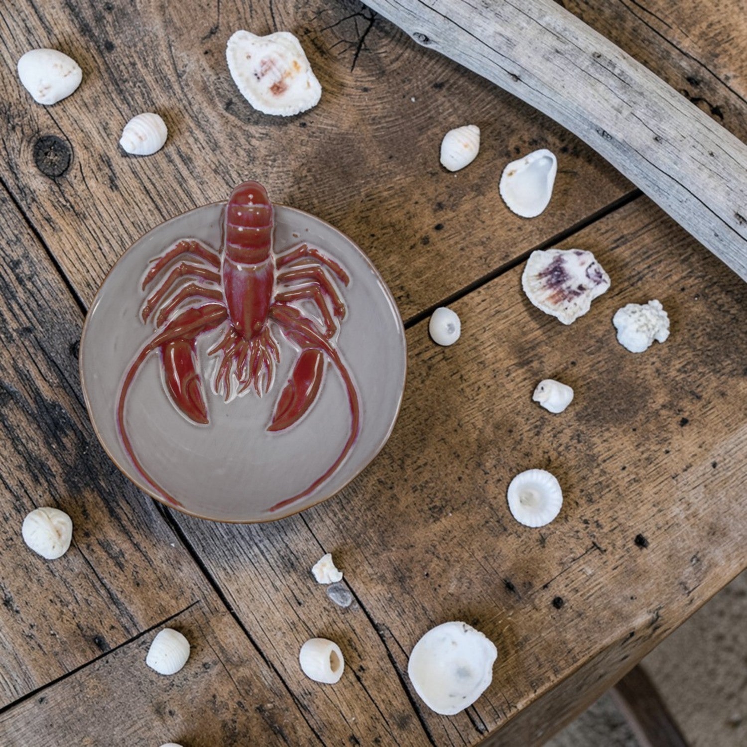 Stoneware Bowl with 3D Lobster - 5-3/4-in - Mellow Monkey