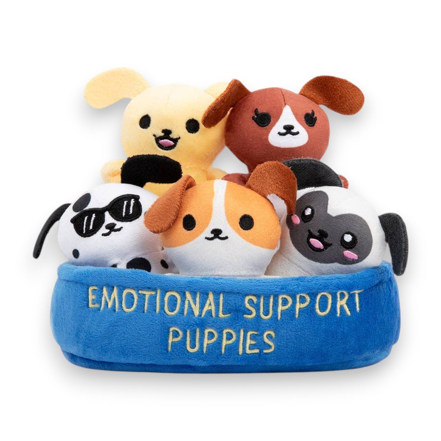 Emotional Support Puppies – Set of 5 Puppies in a Cozy Container - Mellow Monkey
