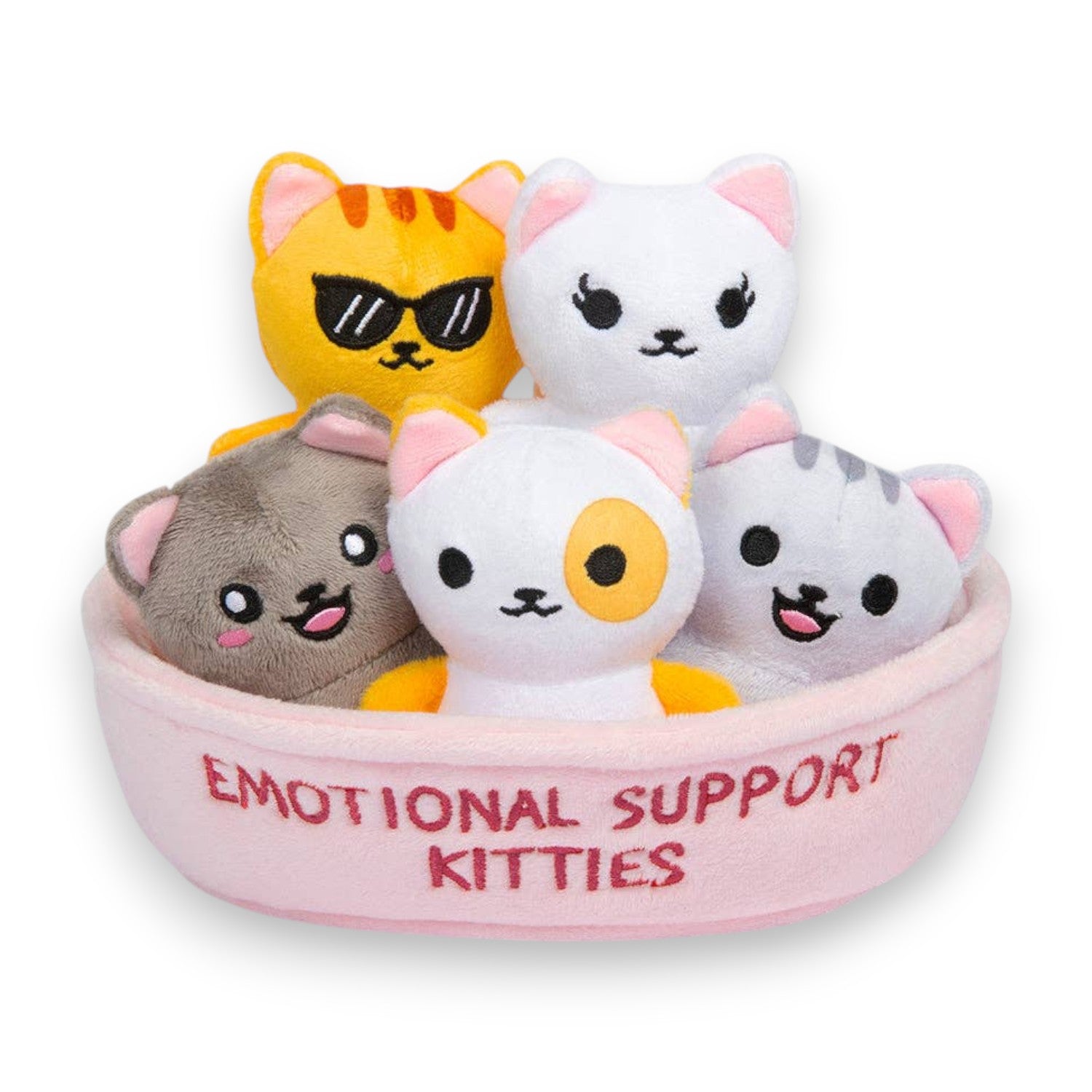 Emotional Support Kitties– Set of 5 Kitties in a Cozy Container - Mellow Monkey