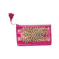 Tiger Printed Cotton Voile Zip Pouch with Interior Coating - Mellow Monkey
