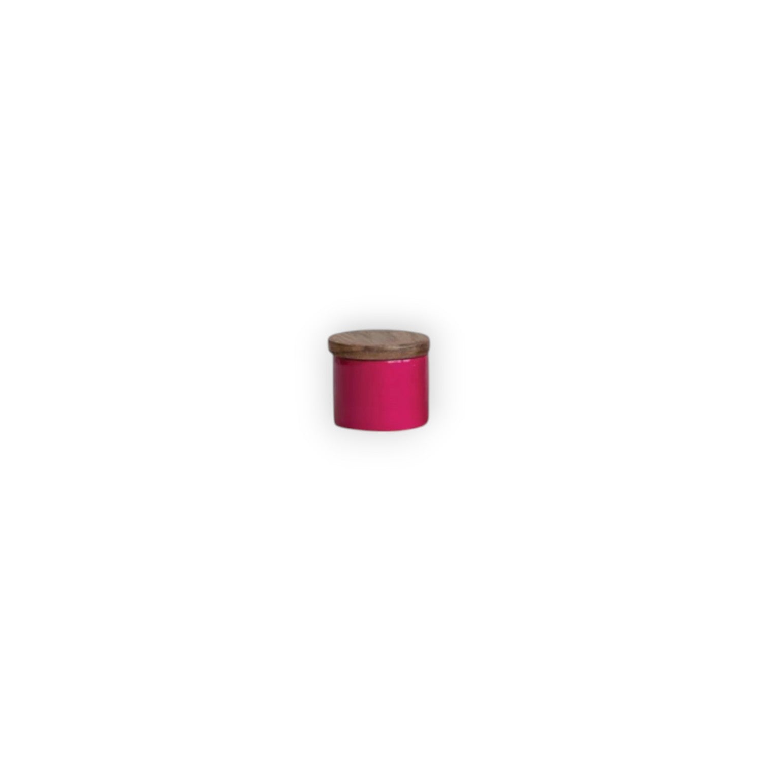 Mini Stainless Steel Pinch Pot with Wood Top - 1-3/4-in - Mellow Monkey