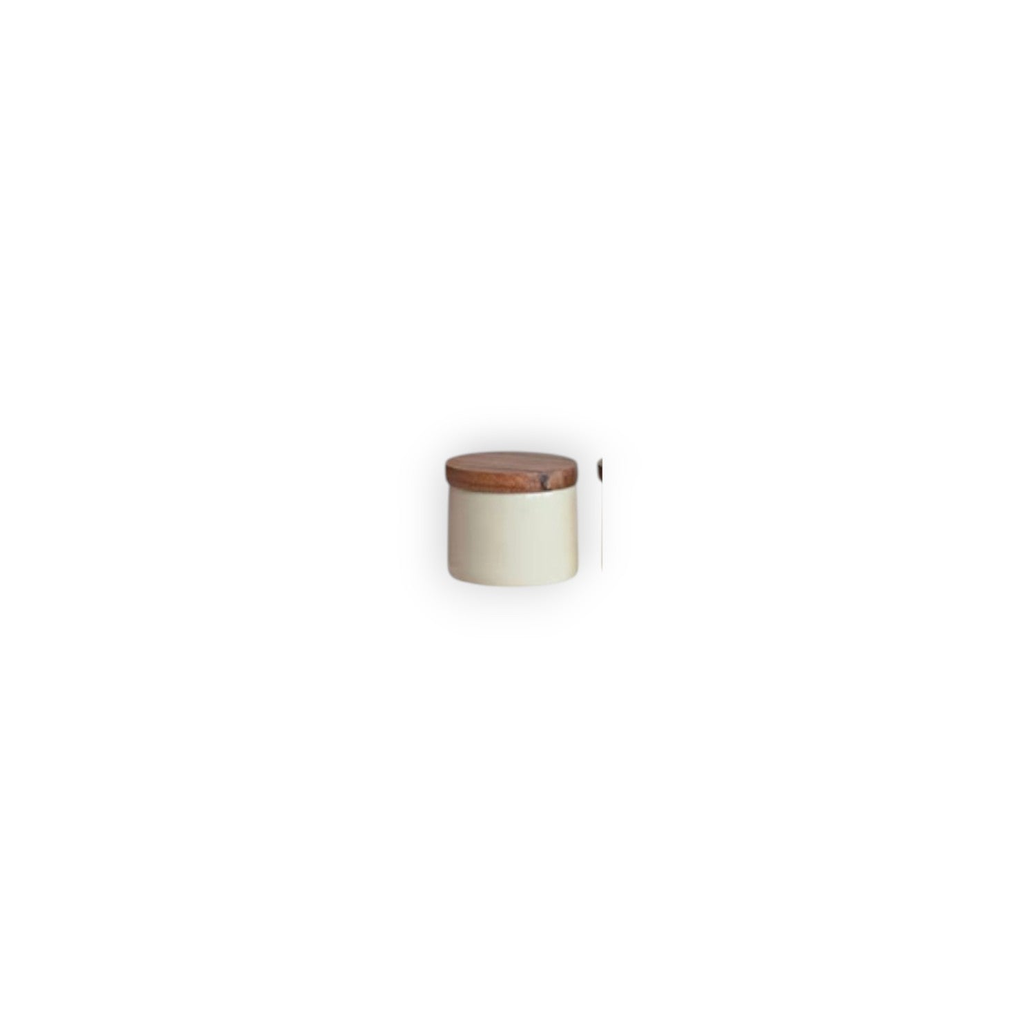 Mini Stainless Steel Pinch Pot with Wood Top - 1-3/4-in - Mellow Monkey