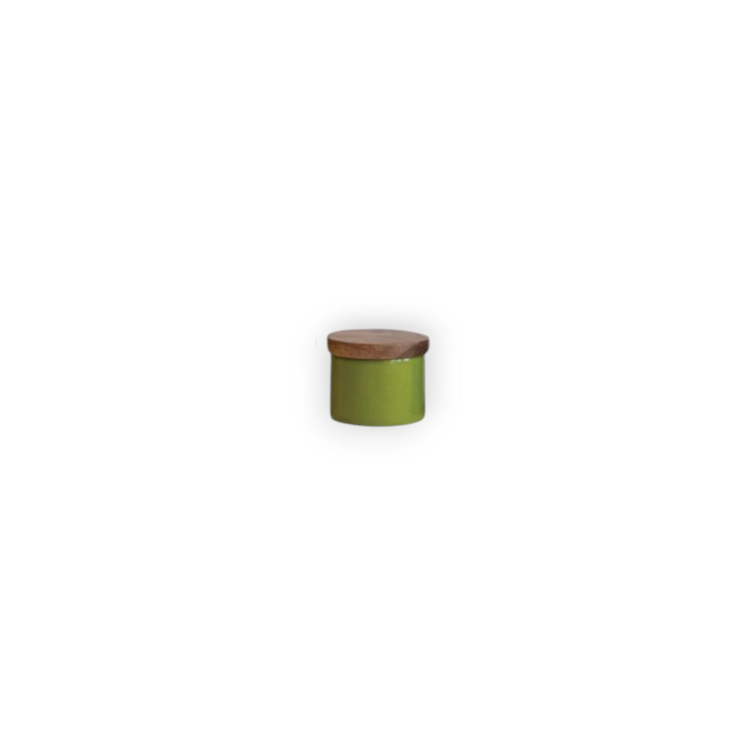 Mini Stainless Steel Pinch Pot with Wood Top - 1-3/4-in - Mellow Monkey