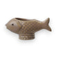 Stoneware Fish Shaped Container/Toothpick Holder - 4-1/2-in - Mellow Monkey