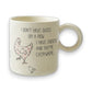 Stoneware Mug with Chicken and Saying - 15 oz. - Mellow Monkey