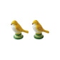 Ceramic Vintage Reproduction Lovebird Shaped Salt & Pepper Shakers - 3-1/4-in - Mellow Monkey