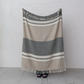 Cotton Striped Throw with Fringe - 60-in - Mellow Monkey