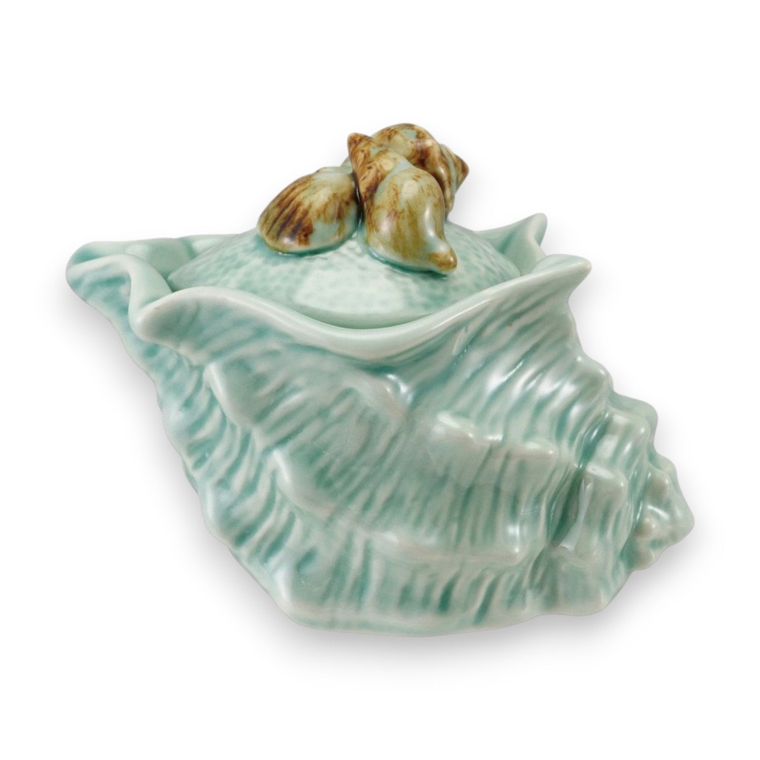 Shell Shaped Sugar Jar - 5-in - Mellow Monkey