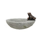 Resin Fountain with Frog with Concrete & Bronze Finish - 17-in - Mellow Monkey