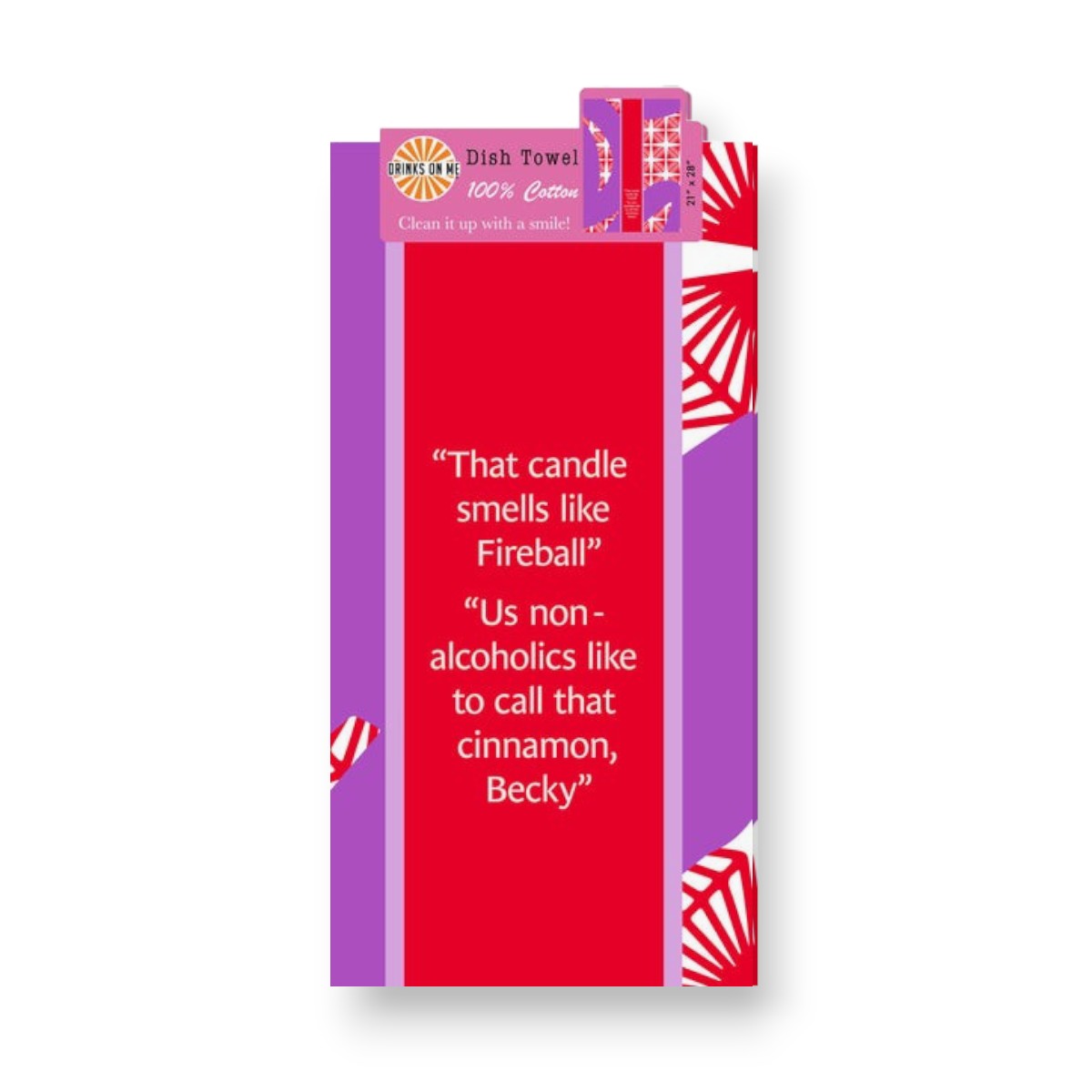 Fireball - Funny Cotton Dish Towel - Mellow Monkey