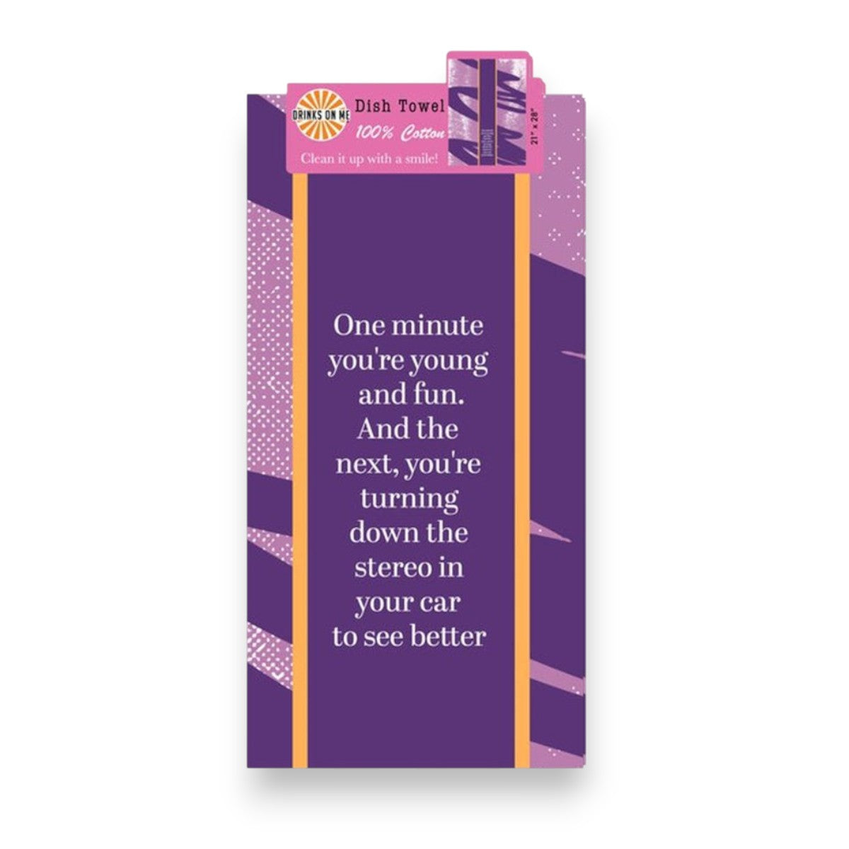 Young and Fun - Funny Cotton Dish Towel - Mellow Monkey