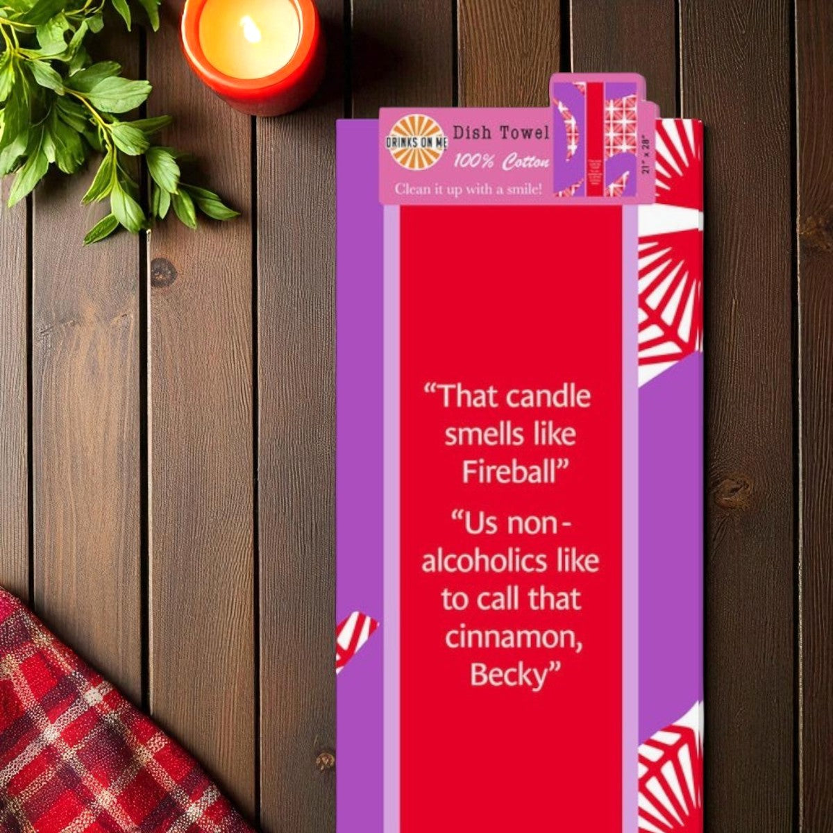 Fireball - Funny Cotton Dish Towel - Mellow Monkey