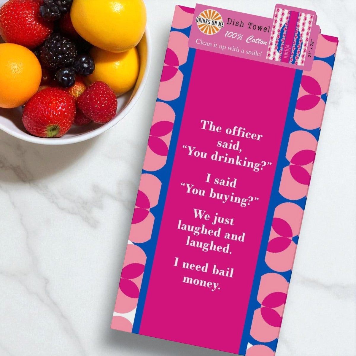 You Drinking? - Funny Cotton Dish Towel - Mellow Monkey