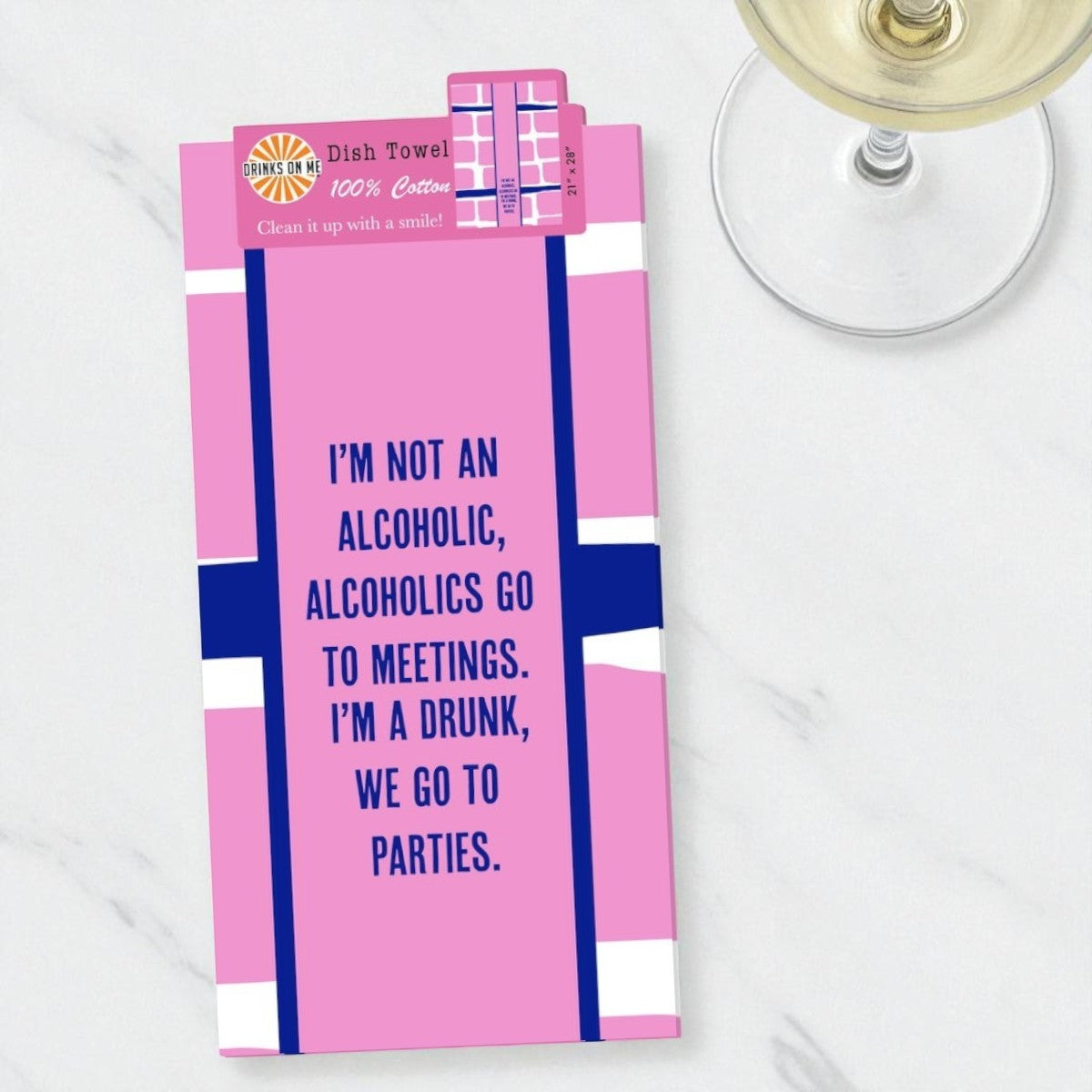 Go to Parties - Funny Cotton Dish Towel - Mellow Monkey