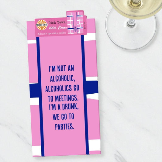 Go to Parties - Funny Cotton Dish Towel - Mellow Monkey