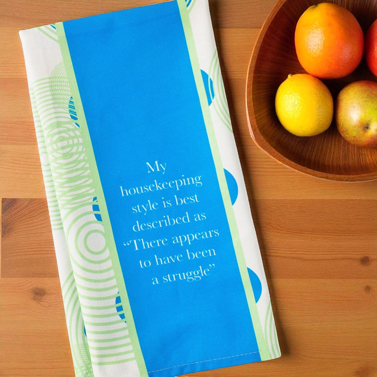 Struggle - Funny Cotton Dish Towel - Mellow Monkey