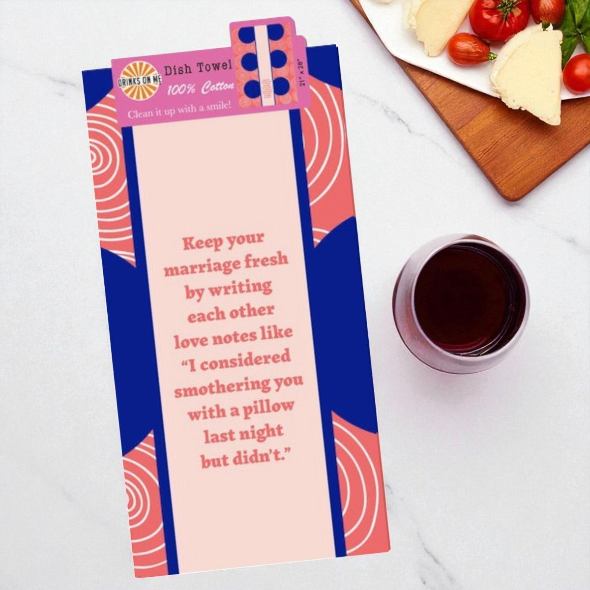 Smother - Funny Cotton Dish Towel - Mellow Monkey