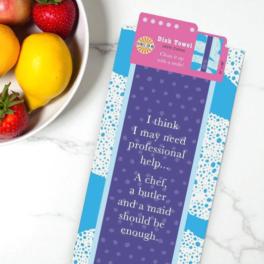Professional Help - Funny Cotton Dish Towel - Mellow Monkey